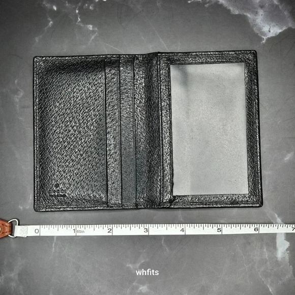 Gucci Black Leather ID Card Holder - Picture 2 of 6